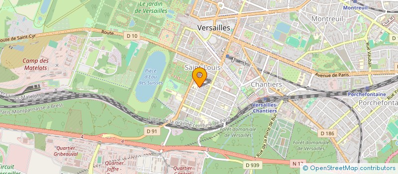 localisation de l'entreprise MONSIEUR JEREMY GRASSART à VERSAILLES