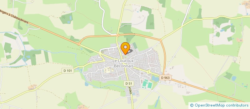 localisation de l'entreprise MONSIEUR JEREMY GRAVELEAU  VAL D'ERDRE-AUXENCE