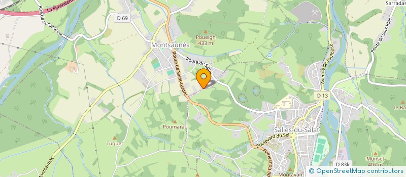 localisation de l'entreprise MONSIEUR JEREMY GREBIN  MONTSAUNES