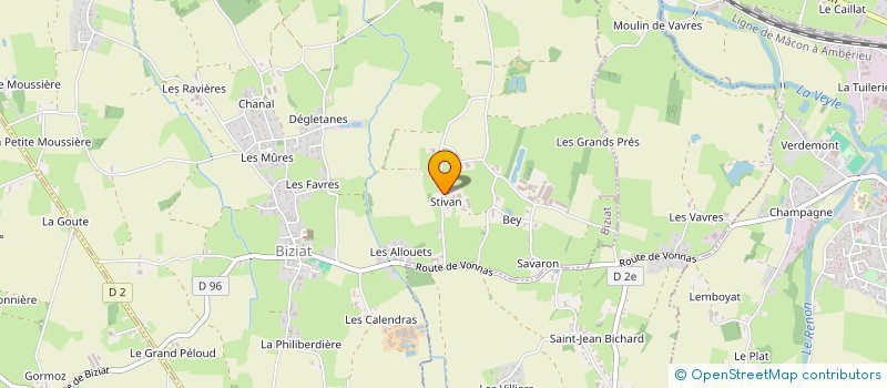 localisation de l'entreprise MONSIEUR JEREMY GREFFET à BIZIAT