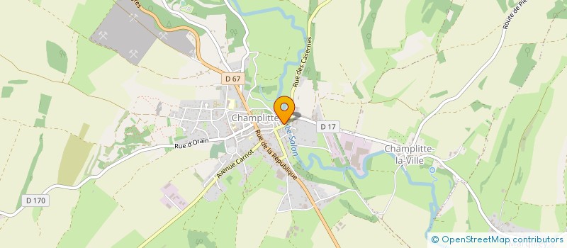 localisation de l'entreprise MONSIEUR JEREMY GRIFFOND  CHAMPLITTE