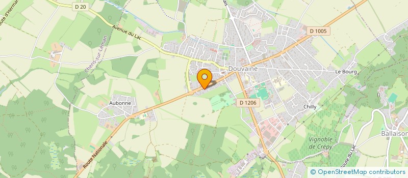 localisation de l'entreprise MONSIEUR JEREMY GRILLET  DOUVAINE