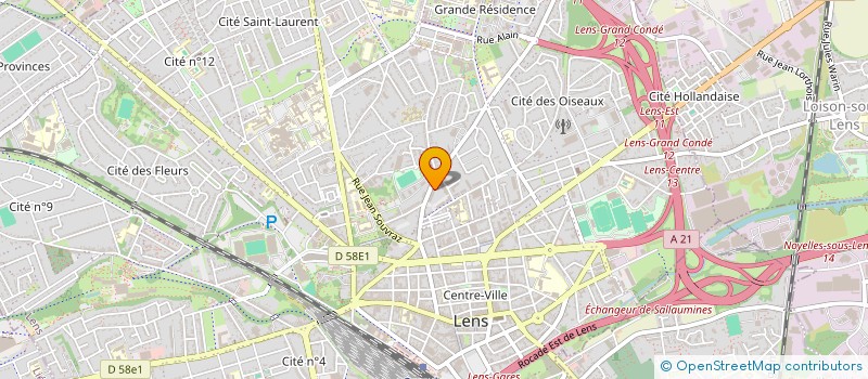 localisation de l'entreprise MONSIEUR JEREMY GROSSI  LENS