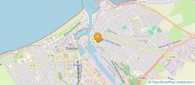 localisation de l'entreprise MONSIEUR JEREMY GROUT  DIEPPE