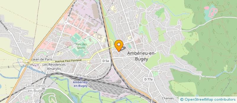 localisation de l'entreprise MONSIEUR JEREMY GROYER à AMBERIEU-EN-BUGEY