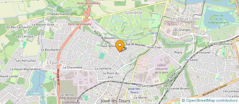 localisation de l'entreprise MONSIEUR JEREMY GUERARD  JOUE-LES-TOURS