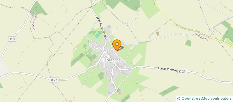localisation de l'entreprise MONSIEUR JEREMY GUERBEAU  HEBUTERNE