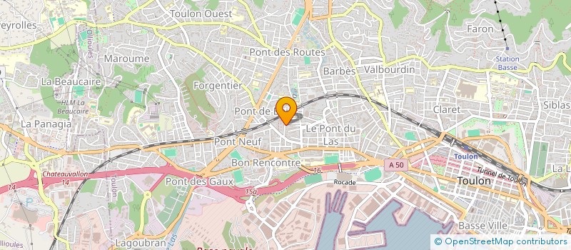 localisation de l'entreprise MONSIEUR JEREMY GUESNON  TOULON