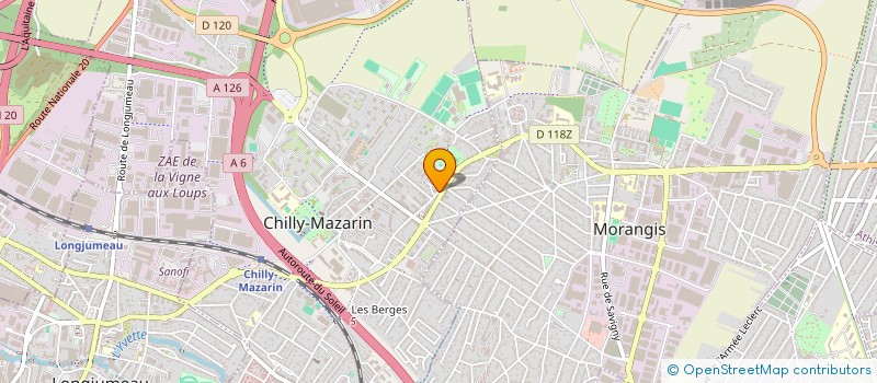 localisation de l'entreprise MONSIEUR JEREMY GUEUDIN  CHILLY-MAZARIN