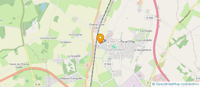 localisation de l'entreprise MONSIEUR JEREMY GUIBERT à VALFRAMBERT