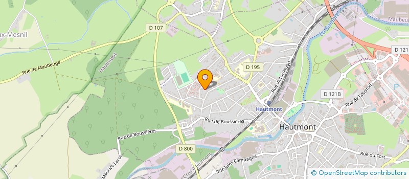 localisation de l'entreprise MONSIEUR JEREMY GUILLAIN  HAUTMONT