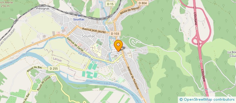 localisation de l'entreprise MONSIEUR JEREMY GUILLARMO  SOUILLAC