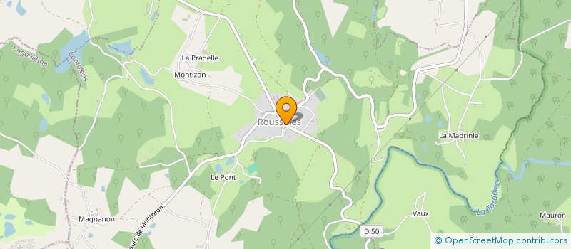 localisation de l'entreprise MONSIEUR JEREMY GUILLON à ROUSSINES
