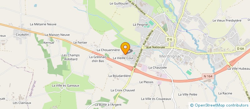 localisation de l'entreprise MONSIEUR JEREMY GUILLOT  MERDRIGNAC