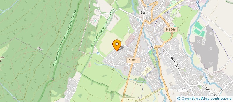 localisation de l'entreprise MONSIEUR JEREMY GUINAND  GEX