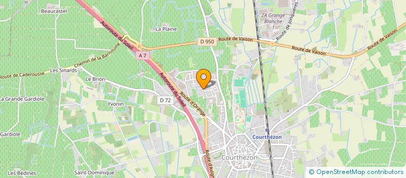 localisation de l'entreprise MONSIEUR JEREMY HACHIMI  COURTHEZON