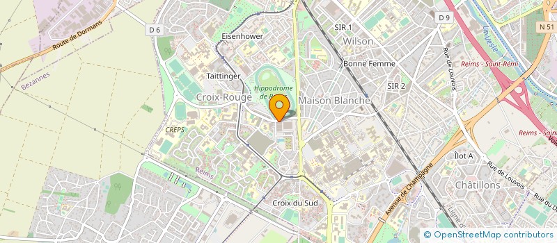 localisation de l'entreprise MONSIEUR JEREMY HALIN  REIMS