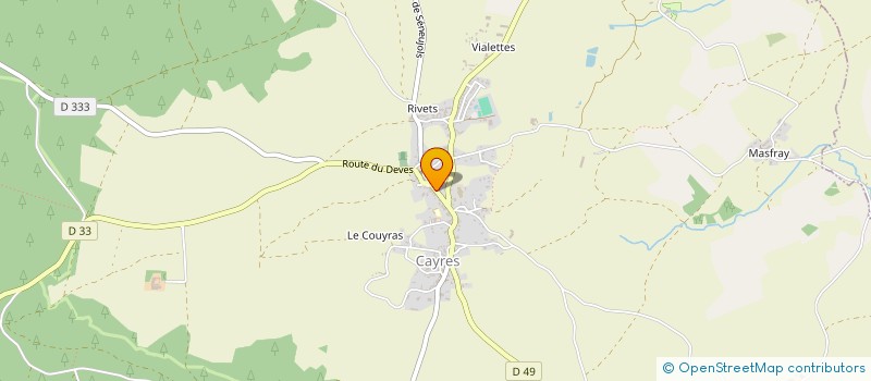 localisation de l'entreprise MONSIEUR JEREMY HAON  CAYRES