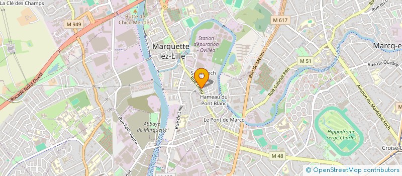 localisation de l'entreprise MONSIEUR JEREMY HARMAND  MARQUETTE-LEZ-LILLE