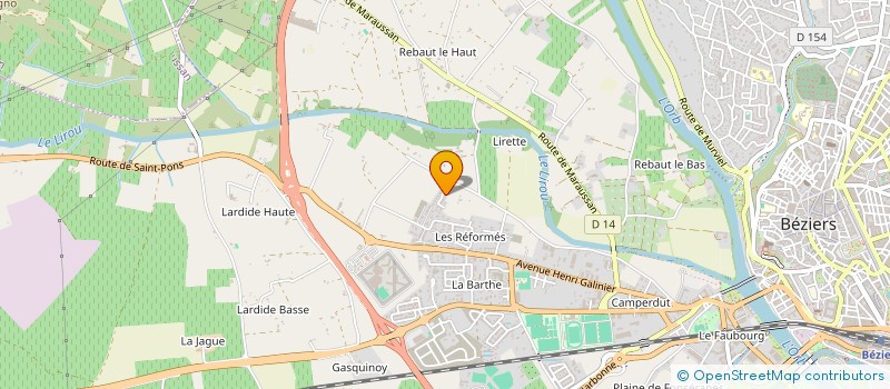 localisation de l'entreprise MONSIEUR JEREMY HAUPAIS  BEZIERS