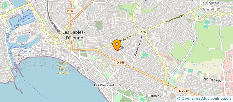 localisation de l'entreprise MONSIEUR JEREMY HERVOT à LES SABLES D'OLONNE