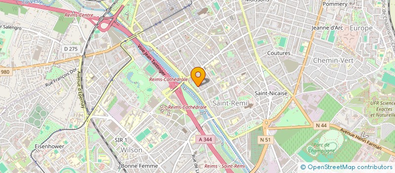 localisation de l'entreprise MONSIEUR JEREMY HOMMERY  REIMS