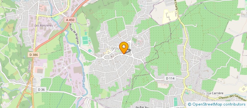 localisation de l'entreprise MONSIEUR JEREMY HOSPICE  VOURLES