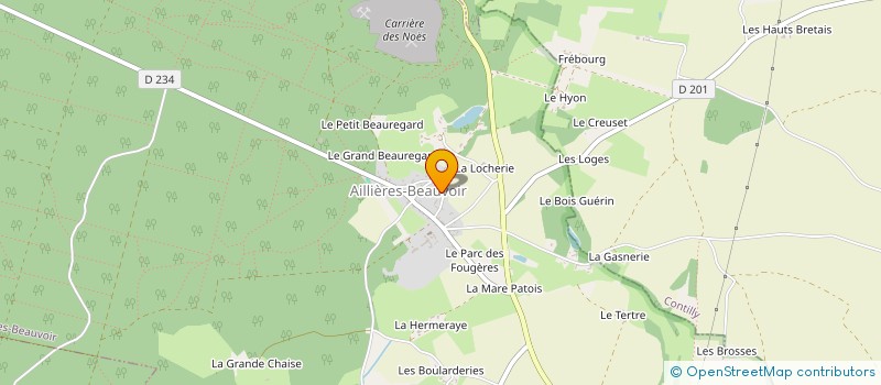 localisation de l'entreprise MONSIEUR JEREMY HOUDAYER à AILLIERES-BEAUVOIR
