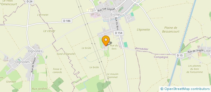 localisation de l'entreprise MONSIEUR JEREMY HOUZEAU  ERCHEU