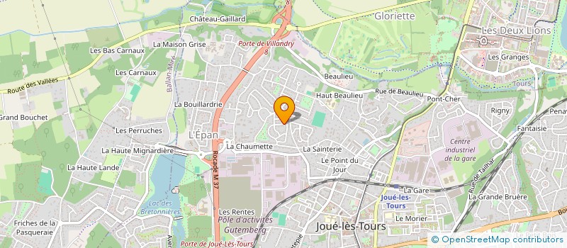 localisation de l'entreprise MONSIEUR JEREMY HUBERT  JOUE-LES-TOURS