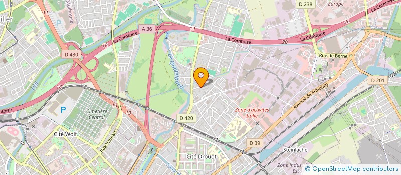 localisation de l'entreprise MONSIEUR JEREMY HURLER  ILLZACH