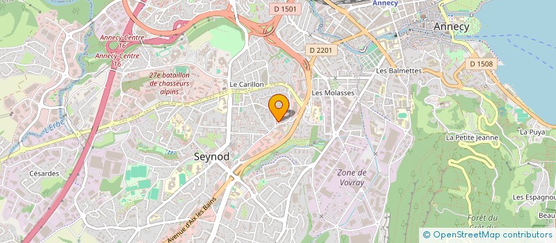 localisation de l'entreprise MONSIEUR JEREMY HYVERT à ANNECY