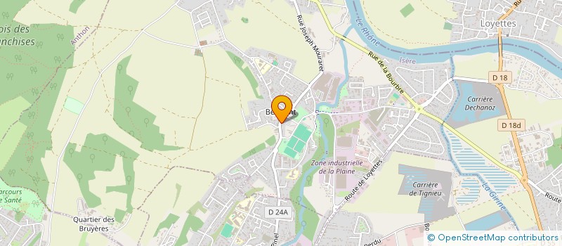 localisation de l'entreprise MONSIEUR JEREMY INDELICATO  CHAVANOZ