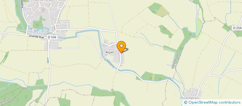 localisation de l'entreprise MONSIEUR JEREMY JAMROT  BELLENEUVE