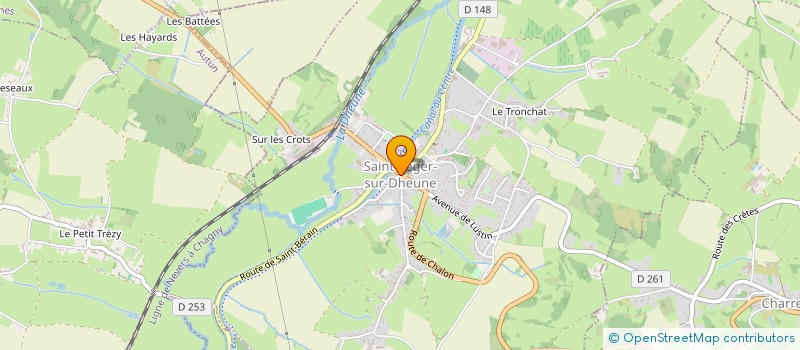 localisation de l'entreprise MONSIEUR JEREMY JEANNIN  SAINT-LEGER-SUR-DHEUNE