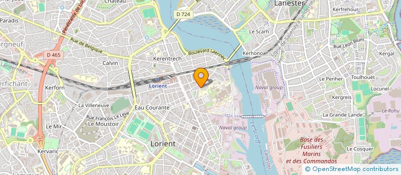 localisation de l'entreprise MONSIEUR JEREMY JEGO  LORIENT