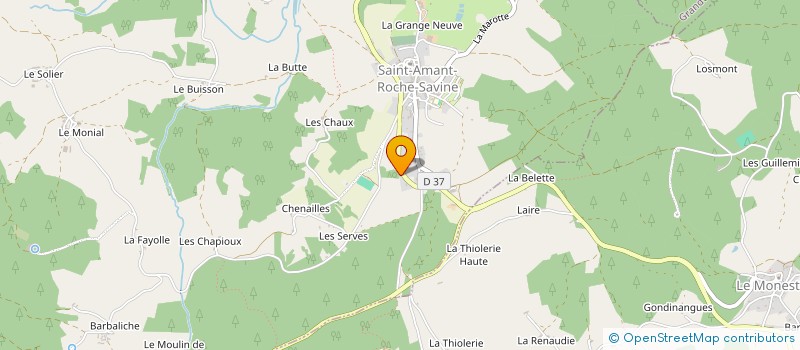 localisation de l'entreprise MONSIEUR JEREMY JOINARD  SAINT-AMANT-ROCHE-SAVINE