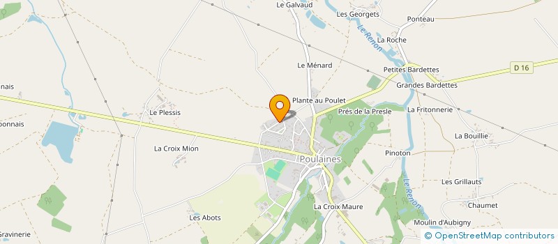 localisation de l'entreprise MONSIEUR JEREMY JOLLY à POULAINES