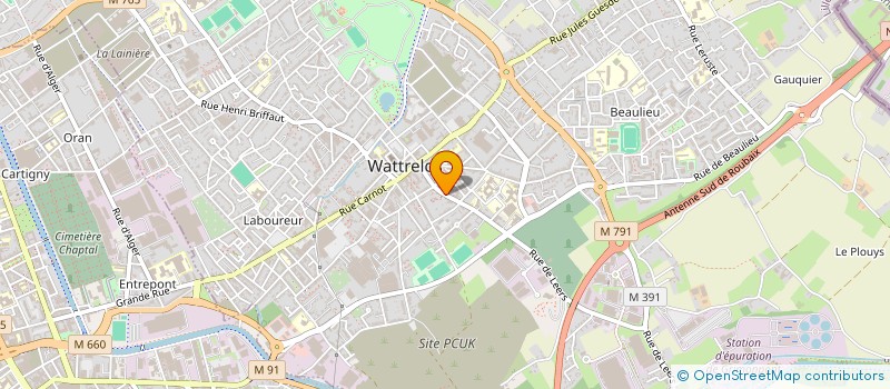 localisation de l'entreprise MONSIEUR JEREMY JONVILLE  WATTRELOS