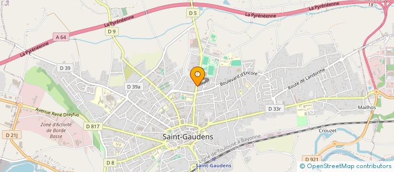 localisation de l'entreprise MONSIEUR JEREMY JORGE  SAINT-GAUDENS