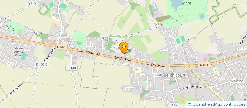 localisation de l'entreprise MONSIEUR JEREMY JOUANT  AUBERCHICOURT