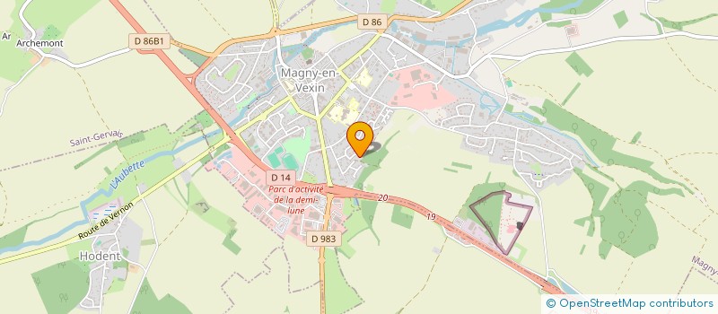 localisation de l'entreprise MONSIEUR JEREMY JOUBIN  MAGNY-EN-VEXIN