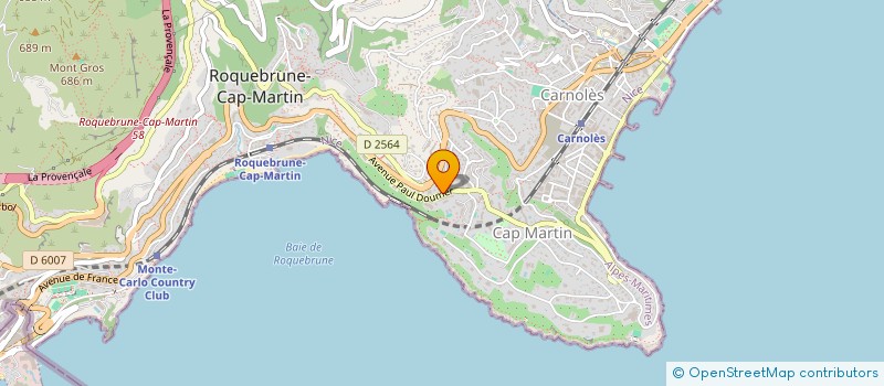 localisation de l'entreprise MONSIEUR JEREMY JOURDAM à ROQUEBRUNE-CAP-MARTIN