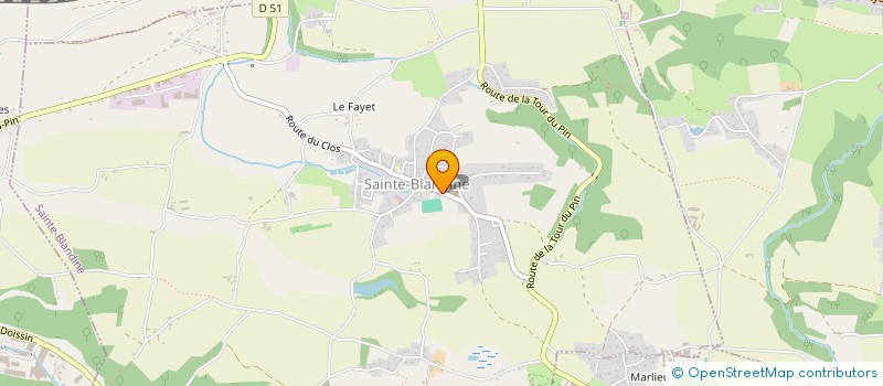 localisation de l'entreprise MONSIEUR JEREMY JOURDY  SAINTE-BLANDINE