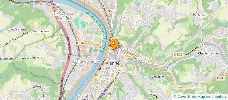 localisation de l'entreprise MONSIEUR JEREMY JOUVE  VIENNE