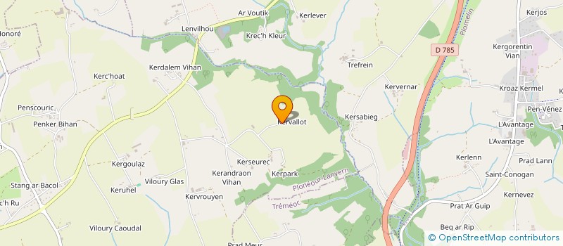 localisation de l'entreprise MONSIEUR JEREMY KERMOAL  PLONEOUR-LANVERN