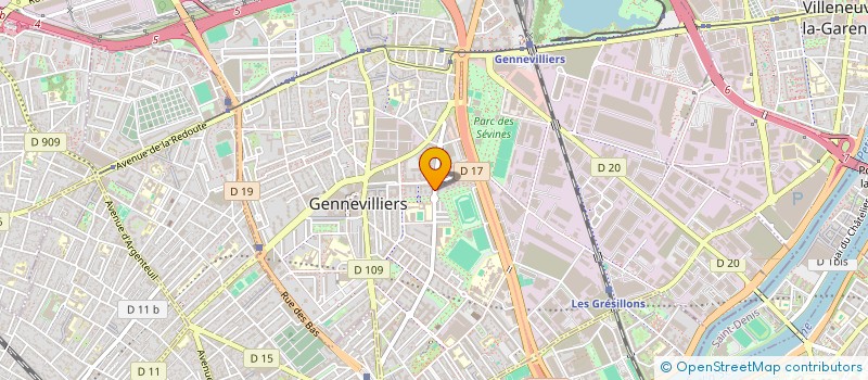 localisation de l'entreprise MONSIEUR JEREMY KUS à GENNEVILLIERS