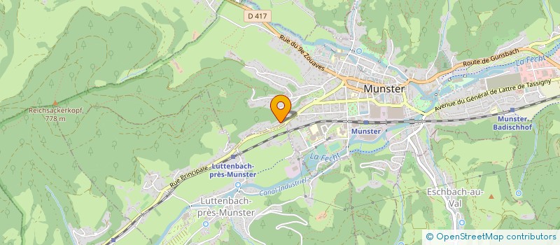 localisation de l'entreprise MONSIEUR JEREMY LA MOTTE  MUNSTER