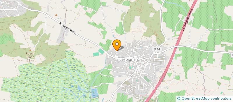 localisation de l'entreprise MONSIEUR JEREMY LAFFORGUE  LESPIGNAN