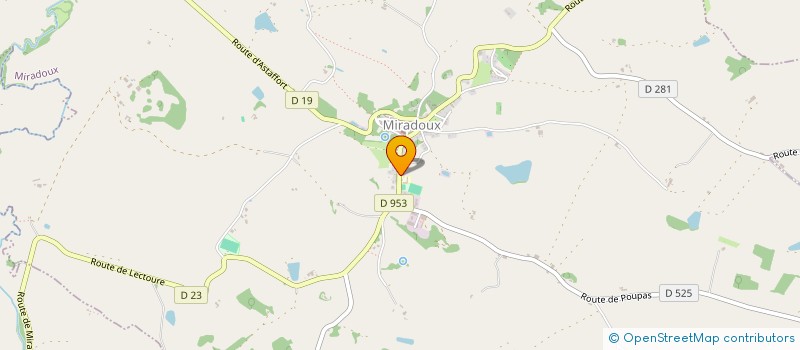 localisation de l'entreprise MONSIEUR JEREMY LAGARDE  MIRADOUX